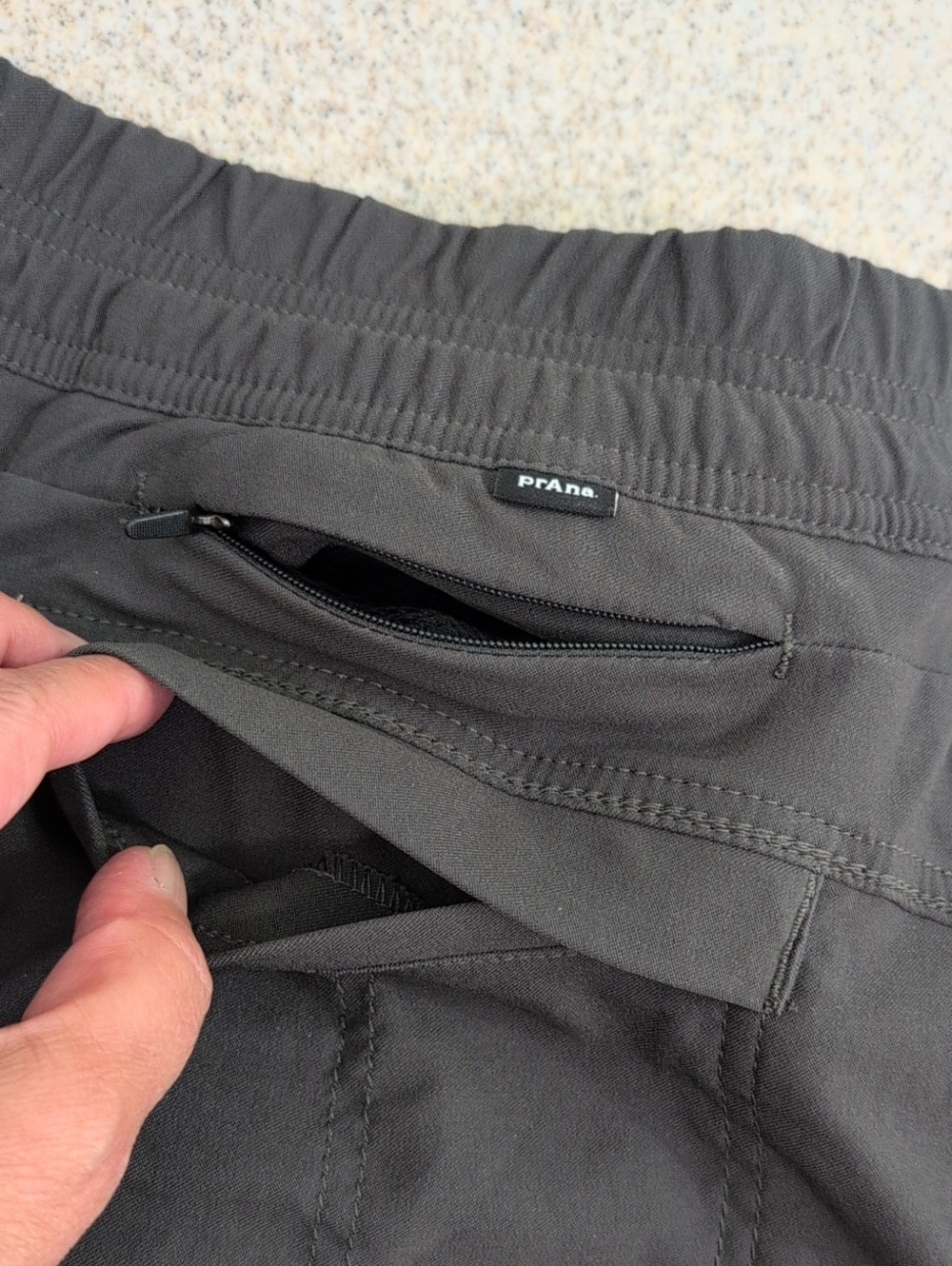 Prana Shorts, Elastic Waist, Pockets, 5 In Inseam Women's Size 12 - Picture 13 of 15